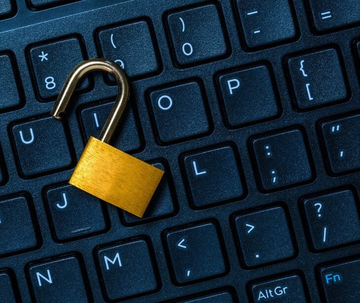 Image of lock on keyboard for blog about Cabrillo College sends out breach notifications