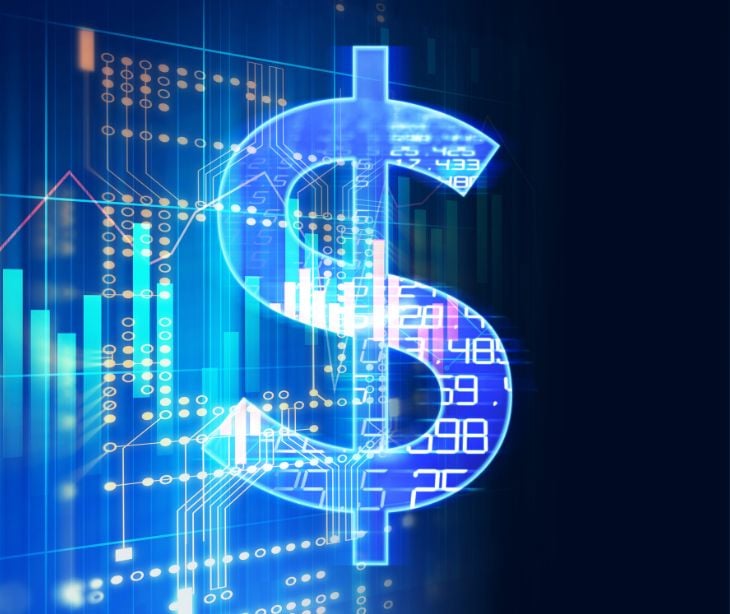 digital money symbol