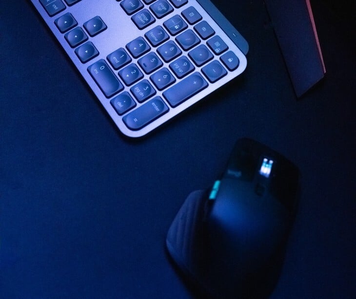 Image of a mouse and keypad.