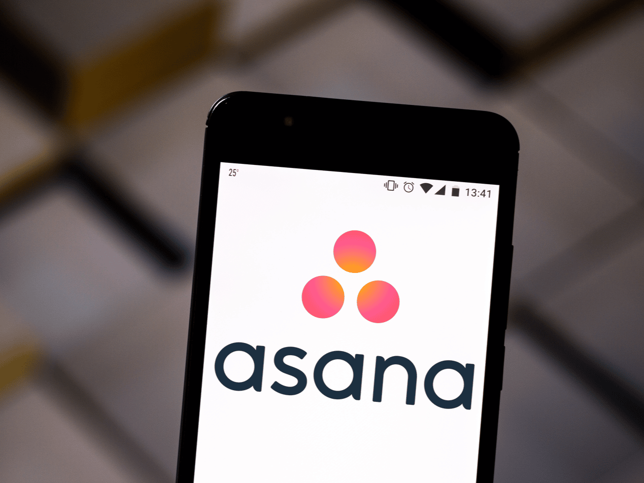 asana logo on phone
