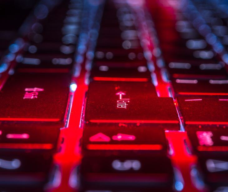 red keyboard