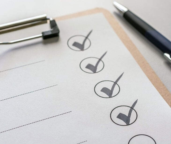 Image of checklist for blog about HIPAA compliance checklist