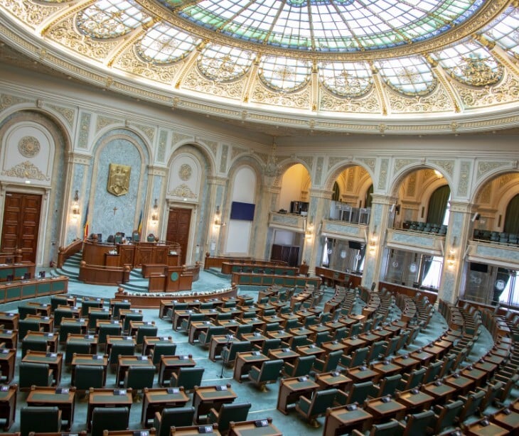 Image of congressional chambers. 