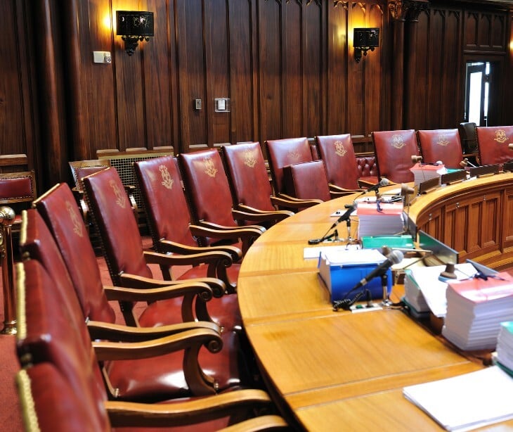 Image of senate chambers. 