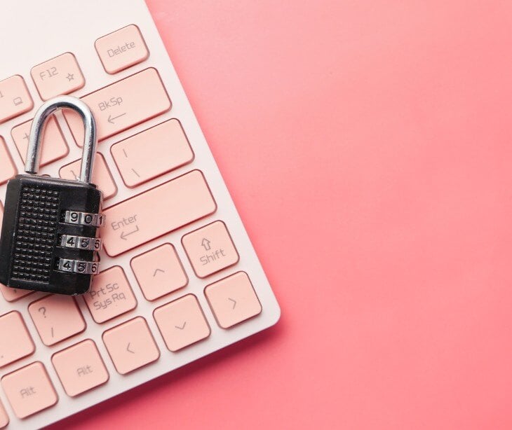 Image of lock and keyboard for blog about Understanding and securing hashed passwords