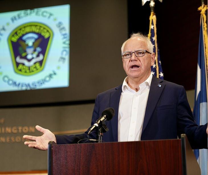 Governor Tim Walz for post VA employees improperly accessed medical records of both VP candidates