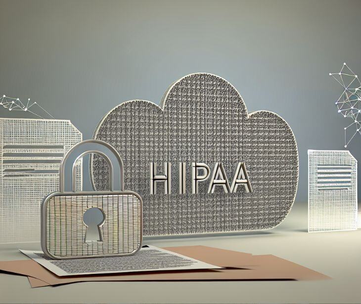 HIPAA cloud with digital lock