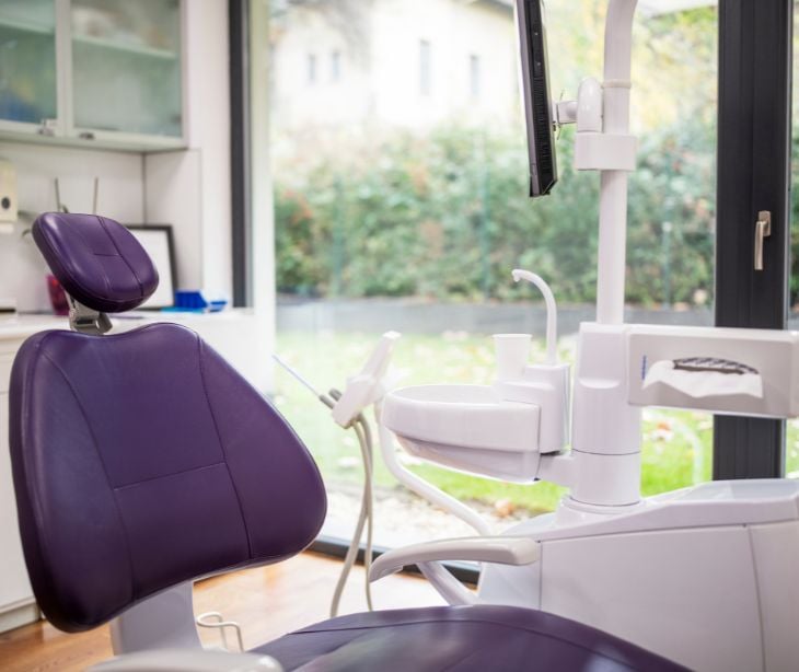 dentist chair in office