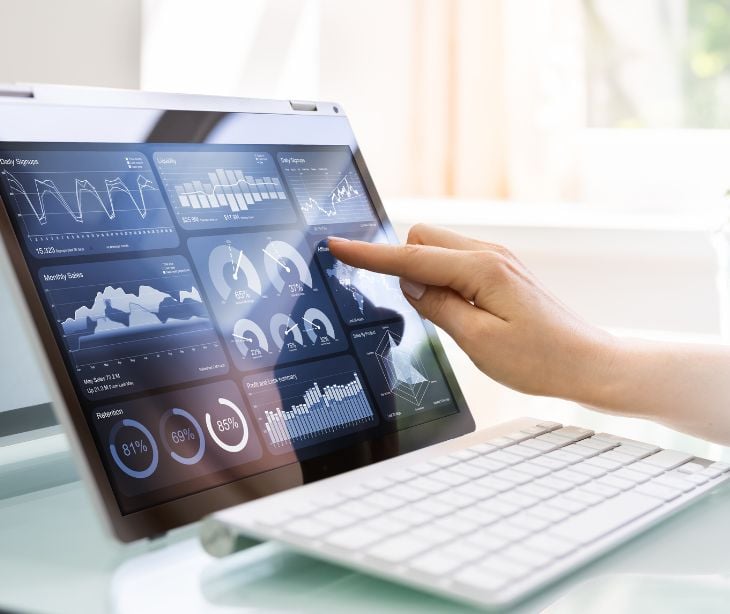 laptop in a healthcare environment