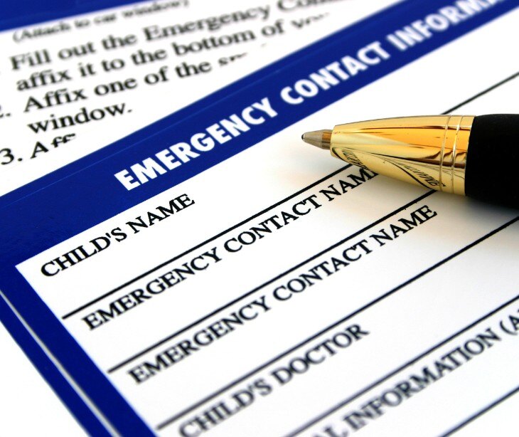 HIPAA compliant approaches for reaching emergency contacts